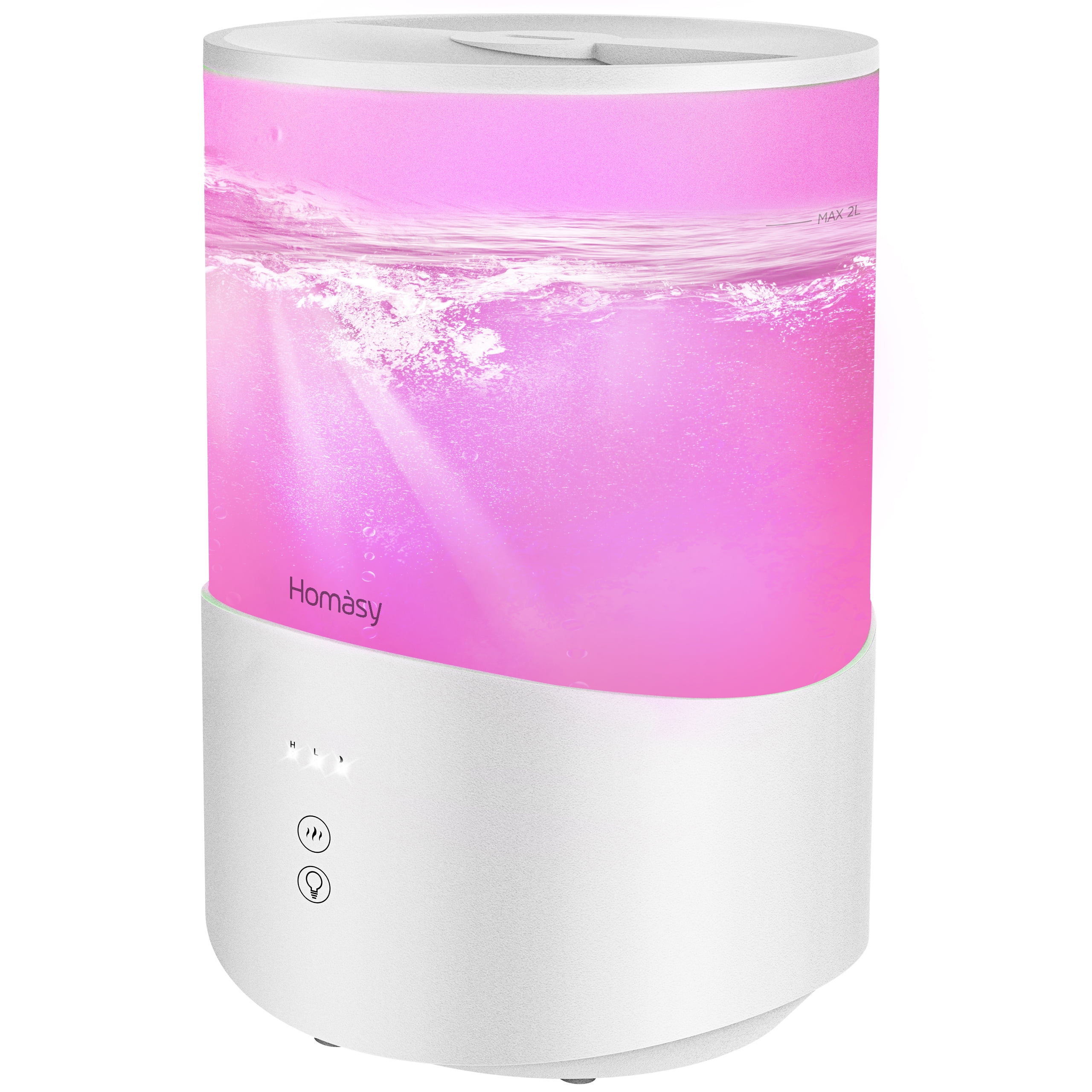 Sleep Mode Auto Shut Off-Purple Essential Oil Diffuser with 7-Colour Mood Lights HomasyS Cool Mist Humidifier 2.5L Baby Humidifier with Adjustable Mist Output Top Fill Humidifier for Bedroom 