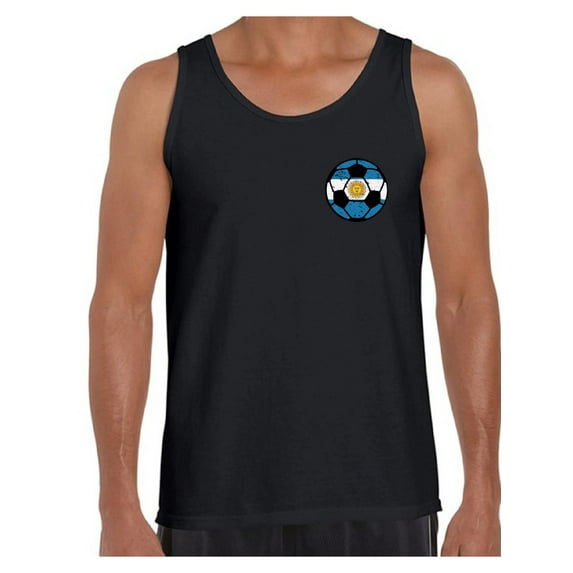 Awkward Styles Argentina Soccer Tank Top for Men Argentina Muscle Shirts Argentina Tank Top for Men Argentinian Gifts for Him Argentina Football Tshirt Argentina Soccer Ball Shirt Argentina Flag Tank