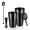 Black:4 Pcs Shaker Cup Set, variant on 4PCS Boston Cocktail Shaker Set Bartender Kit Drink Shaker Bar Set Stainless Steel Cocktail Shaker Kit Margarita Martini Shaker Bar Supplies