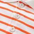 thumbnail image 5 of Little Boys Striped Short Sleeve T-Shirt,2T 3T 4T 5T,Soft Crewneck Casual Summer Tee for Kids Little Boys T-Shirts Little Kids Boys Gibobby,Orange,Size 2-3T, 5 of 9