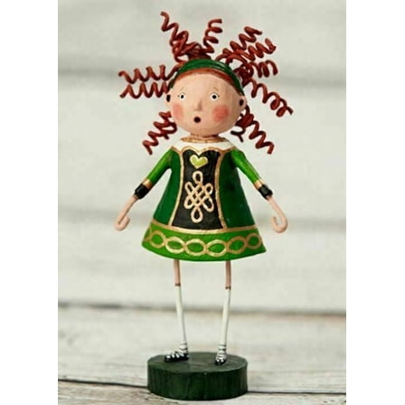 CELTIC KATIE Whimsical Irish Figurine 8" Tall, Lori Mitchell, by ESC