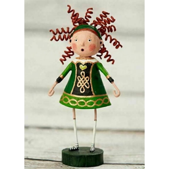 CELTIC KATIE Whimsical Irish Figurine 8" Tall, Lori Mitchell, by ESC