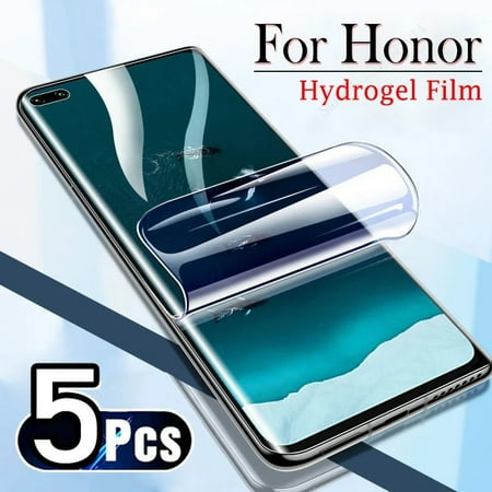 5PCS For Honor 70 90 80 60 50 Pro Plus Full Cover Hydrogel Film Screen Protectors For Honor X9A X8A X7A X9 X8 Magic 5 Lite 4 Pro For Magic 4 Pro 5 Pieces