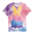 thumbnail image 5 of Spazoro Girls Graphic T-Shirts Tees, Round Neck Easter Print Short Sleeve Casual Tops for Kids Multicolor Size 9-10, 5 of 5