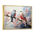 thumbnail image 2 of Designart "Sumi Bird Asian Painting IV" Asian Floater Framed Canvas Wall Art, 2 of 7