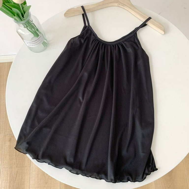women's cool flowy bra dress Casual Everyday Essential Regular Fit Black/S Maxi Dresses Sleeveless U-neck Women Dresses OGLmove main image 1