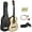 Natural, variant on ANHXN Acoustic Guitar w/Gig Bag Strap Pitch Pipe Extra Strings Set Pick for Kids Beginners Starter Youths Students Right-handed