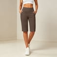 thumbnail image 6 of Gunia Casual Capri Pants For Women High Waisted 14" Knee Length With Pockets Athletic Casual Shorts Summer Capris Pants, 6 of 6