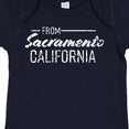thumbnail image 4 of Inktastic From Sacramento California in White Distressed Text Boys or Girls Baby Bodysuit, 4 of 5