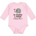 thumbnail image 3 of Inktastic Mawmaw and Pawpaw Love Me Grandson Granddaughter Boys or Girls Long Sleeve Baby Bodysuit, 3 of 5