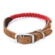 thumbnail image 1 of Collar para perros Mile High Life de algodón trenzado duradero con cuero, 1 of 7