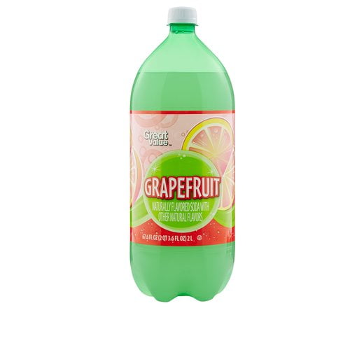 Great Value CaffeineFree Grapefruit Soda, 2 L