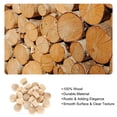 thumbnail image 5 of 36Pcs Wood Button Plugs, 13.5mm/0.53" Flat Head Hardwood Screw Hole Plug Wooden Caps Buttons Wood Plug for Furniture Woodworking Craft Decor (15mm x 13.5mm), 5 of 6