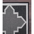 thumbnail image 6 of Trellis Diamond Rug - 5 ft. 3 in. x 7 ft. 6 in., Black, Indoor/Outdoor Contemporary Rug, Fade Resistant, Water Proof Rug | Accent Area Decor Rugs, 6 of 8