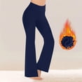 thumbnail image 2 of Turilly Women's Cozy Fleece Lined Flare Leggings High Waisted Thermal Yoga Pants for Winter Wear, 2 of 7