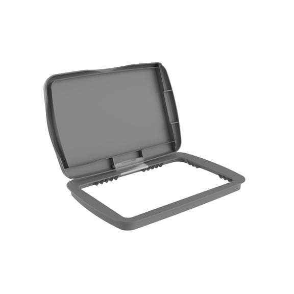 Rev-A-Shelf 32 qt. Trash Can Replacement Lid, Gray (Lid Only), RV-32-LID-14-1-40