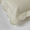 thumbnail image 6 of Mainstays by Becky G. & Alejandra Scallop Decorative Pillow, Papyrus Beige, 18" x 18", 6 of 8