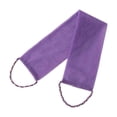 thumbnail image 1 of Paño exfoliante corporal para limpieza profunda con asas de malla densa para baño Púrpura, 1 of 8