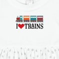 thumbnail image 4 of Inktastic I Love Trains Girls Baby Dress, 4 of 5