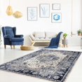 thumbnail image 5 of Evoke Navy Ivory Vintage Area Rug 5'3" x 7'3", 5 of 5