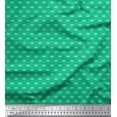 thumbnail image 1 of Soimoi Moss Georgette Fabric Arrow Small Decor Fabric Printed Yard 42 Inch Wide, 1 of 3