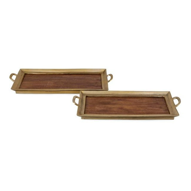 IMAX 23520-2 Plateaux Décoratifs Gilda - Lot de 2