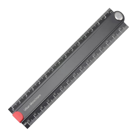 Folding Ruler with Stainless Steel for pet care, cleanup, odor, angle ruler, metal measuring tool