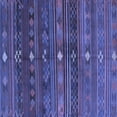 thumbnail image 1 of Ahgly Company Machine Washable Indoor Square Abstract Blue Contemporary Area Rugs, 4' Square, 1 of 4
