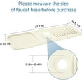 thumbnail image 2 of HSHDLDF 2 Pcs Garde-Éclaboussures d'Évier de Cuisine, Poignée de Robinet en Silicone Plateau de Récupération d'Éclaboussures, Support d'Éponge de Cuisine Tapis Absorbant pour Accessoires d'Évier de Cuisine Salle de Bain 17.7 Pouces x 5.5 Pouces, 2 of 7