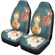thumbnail image 2 of ABPHQTO Juego de 2 fundas de asiento de coche para madre y bebé, gato, zorro, ciervo, cervatillo, perro, Protector Universal de asientos delanteros para coche, sedán SUV, camión, 2 of 4