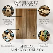 Exotic Wood Zone | Exotic African Mahogany/Kaya Electric Guitar Wood Body Blanks | 21" x 15" x 2" - 2 pcs