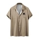 thumbnail image 1 of Camisas de Manga Larga para Hombres Blusa Cómoda de Cuello de Impresión, Camisa Casual de Poliéster para Uso Diario, de Fiesta Y de Primavera de Verano, 1 of 4