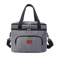 thumbnail image 1 of (1 paquete) Grande/33*26*29CM engrosada bolsa térmica de doble capa bolsa de hielo de aislamiento térmico de picnic grande bolsa de almuerzo de doble capa bolsa de hielo impermeable 20L, (tela,, 1 of 8
