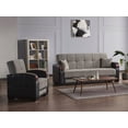 thumbnail image 4 of Ottomanson Convertible Accent Chair Chenille Modern Sleeper Armchair with Storage, Gray, 4 of 5