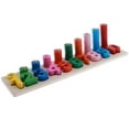 thumbnail image 2 of Anillos Apilables de Apilador para Bebés Bloques de Números de Tablero de Juguete, con 10 Clavijas 55 Anillos - Anillos para Y - Baoblaze Juguete de madera Montessori, 2 of 8