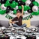 thumbnail image 3 of Kit de arco de guirnalda de globos plateados, verdes y negros, 117 piezas, globos plateados metálicos verdes y negros, globos de fiesta para videojuegos para la Copa Mundial de fútbol, ​​vídeo G, 3 of 5