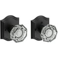thumbnail image 2 of Baldwin Reserve PVCRYTAR152 Privacy Crystal Knob and Traditional Arch Rose Matte Antique Nickel Finish, 2 of 7