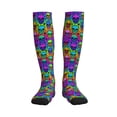 thumbnail image 3 of Compression Socks for Women and Men - halloween star skull Compression Socks Circulation for Workout, 3 of 8
