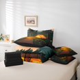thumbnail image 6 of Catabedysis Outdoor Camping 7 Pieces Full Size Bedding Sets,Colorful Cute Floral Full Size Bed in a Bag For Boys,Multicolor,Black Reversible, 6 of 7