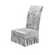 thumbnail image 1 of Cubiertas de Silla de Terciopelo para Sillas de Comedor Estirado con Falda 38-50x45-60cm, Cubierta de Sillas de Comedor de Tela Universal, Antideslizante, de Espalda Alta, para Casa, Hotel, Boda, 1 of 6
