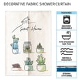 thumbnail image 4 of FloreceBien-cortina de puerta de planta verde Simple, partición de tela, media cortina de cocina, cortina de baño para el hogar, 4 of 6