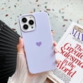 thumbnail image 2 of Compatible with iPhone 13 Pro Max Case Silicone Cute Liquid Durable Soft Microfiber Cloth Shockproof Protective Phone Case for iPhone 13 Pro Max Lavender, 2 of 16