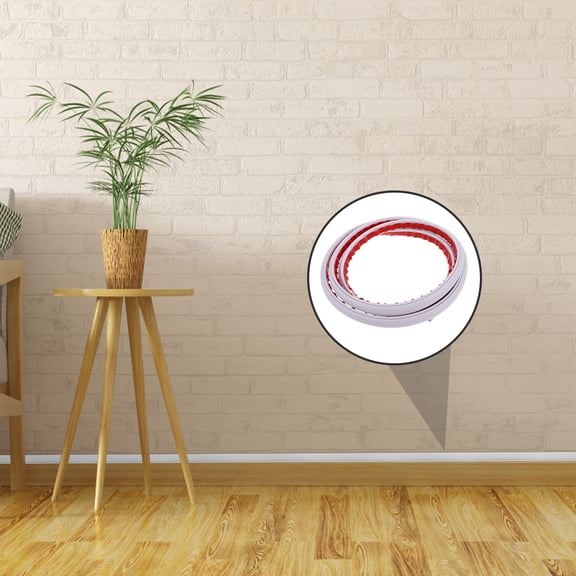 ibasenice Wall Cable Hider PVC White Cord Hider For Users Needing Cable Management Solutions 1 Roll