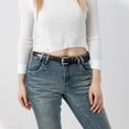 thumbnail image 6 of Timarkment 2 pcs Belts for Women with Silver Pin Buckle Skinny Leather Women Belts for Jeans Dresses, 6 of 9