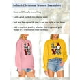 thumbnail image 3 of Anbech LOVE Print Sweatshirt for Women Plaid Graphic LOVE Printing Long Sleeve Hoodies with Crew Neck, 3 of 8