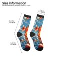 thumbnail image 2 of Fuzoiu Refreshing Citrus Splash Print Kids Socks For Boys Girls,Grip Crew Socks with Non Slip,Lightweight Stretch Crew Socks,Toddlers Crew Boot Socks, 2 of 5