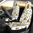 thumbnail image 2 of Pofeuu Honey Print Automotive Car Seat Covers Flat Cloth Full Set Seat Covers,Car Seat Covers front seats for Cars Trucks and SUVs(Two packs), 2 of 7