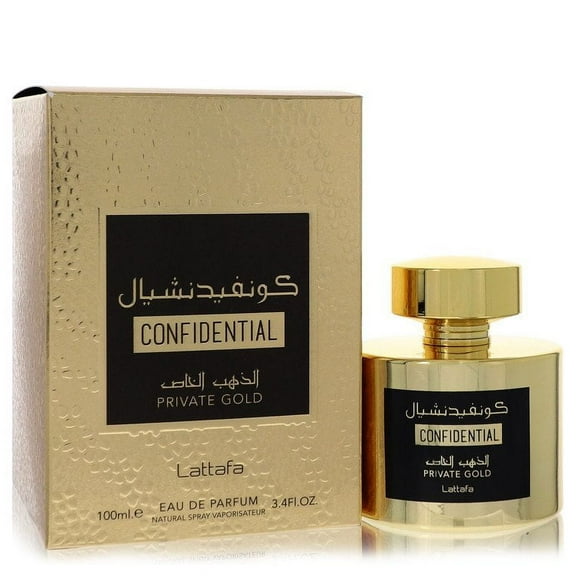Lattafa Perfumes Confidential Private Gold Eau de Parfum Unisex Spray 3.4oz / 100ml