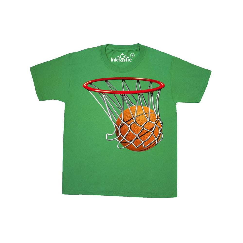 INKtastic Inktastic Basketball Swish Teen Short Sleeve TShirt Unisex