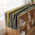 thumbnail image 6 of Table Runners 72 Inches Long Dress Scarves, Yellow Black Stripes Farmhouse Kitchen Table Runner, Coffee Tablerunners, Modern Grey Ombre Abstract Striped 14x72 Inch, 6 of 9